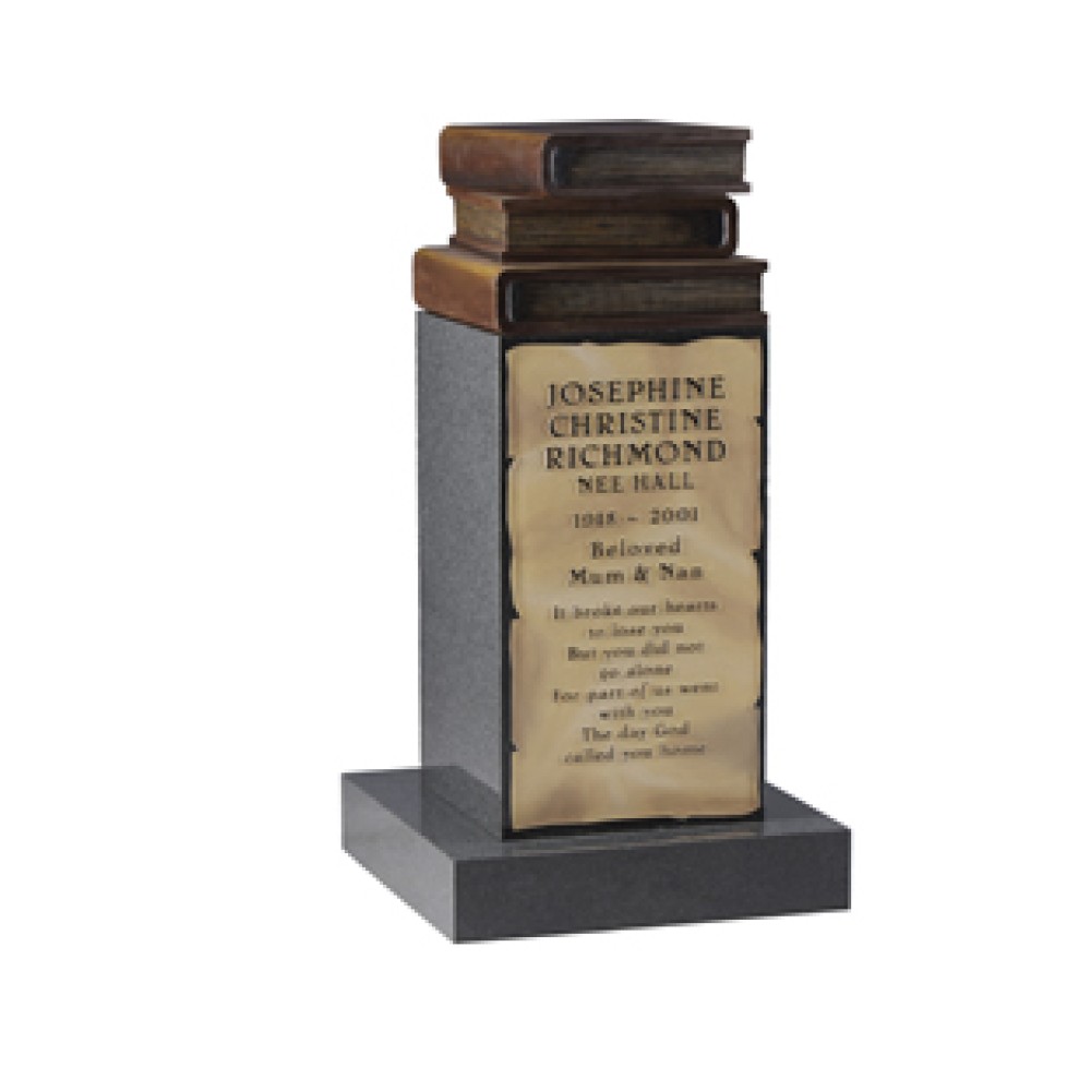 EC201 Light Grey Granite Cremation Plinth