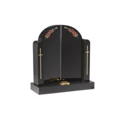 EC204 Black Granite Gates of Heaven Memorial