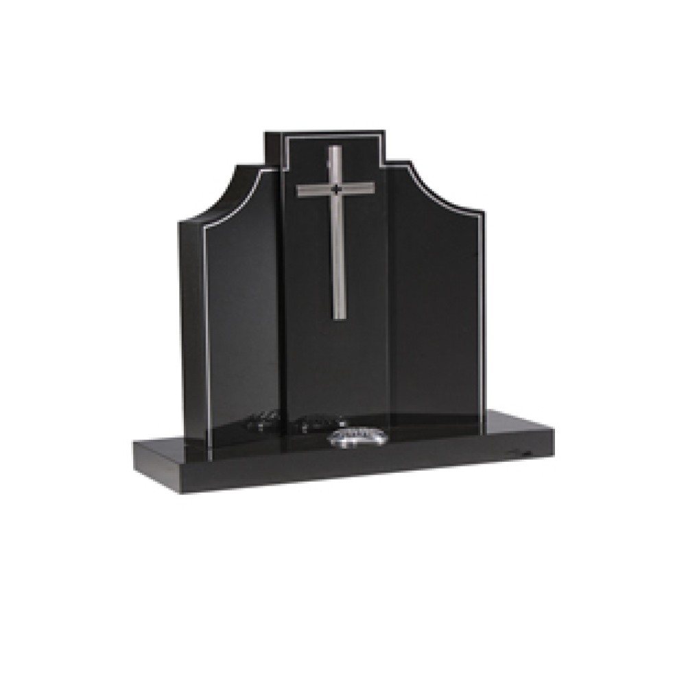 EC205 Black Granite Column and WIngs Memorial