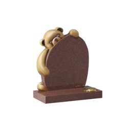 EC220 Imperial Red Granite Childrens Teddy Bear Memorial