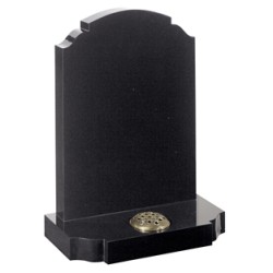 EC23 Black Granite Traditional Cemetery Memorial