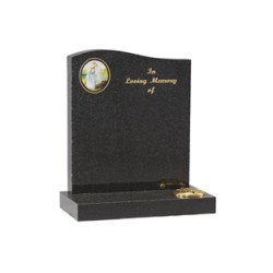 EC230 Dark Grey Granite Personalised Memorial