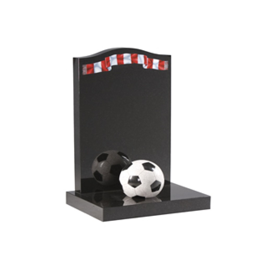 EC231 Black Granite Football Fan Memorial EC231 Black Granite Football Fan Memorial