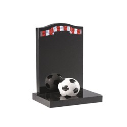 EC231 Black Granite Football Fan Memorial