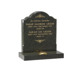 EC24 Jade Green Granite Cemetery Memorial