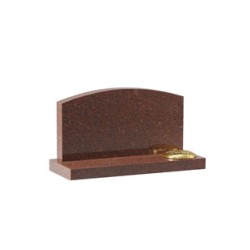 EC244 Ruby Red Granite Cremation Headstone Memorial