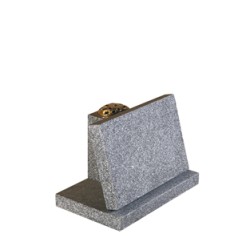 EC248 Light Grey Granite Tablet and Vase Memorial