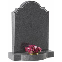 EC26 Glenaby Grey Granite Traditional Cemetery Memorial