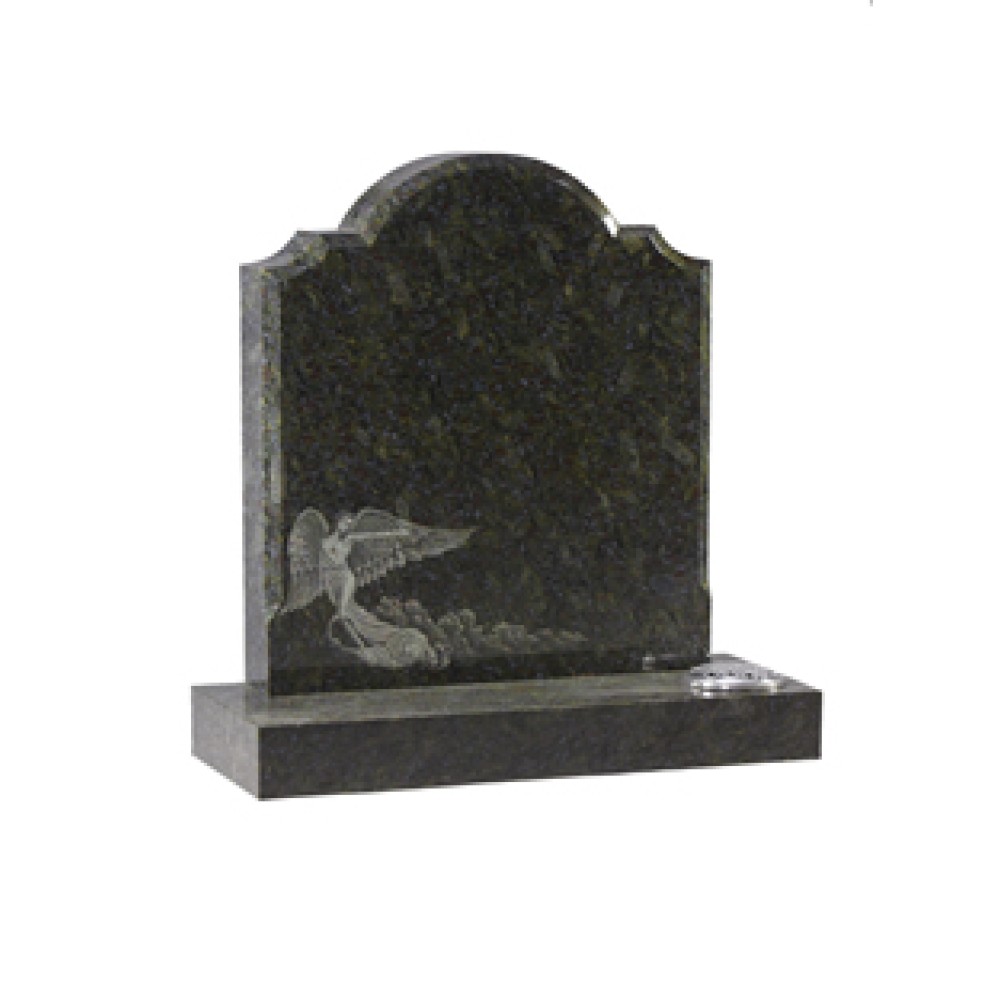 EC43 Butterfly Granite Headstone with high quality detailed angel etching. EC43 Butterfly Granite Headstone with high quality detailed angel etching.